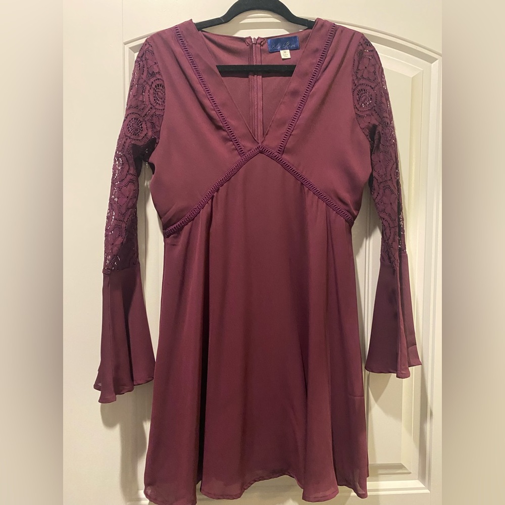 Purple cocktail dress